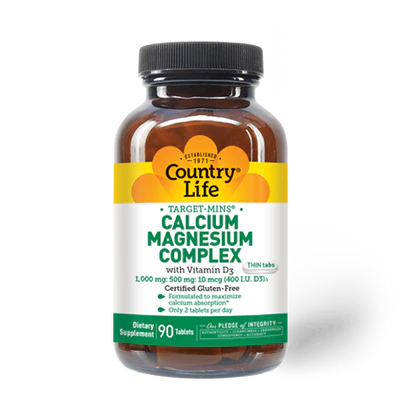 Country Life CALCIUM/MAGNESIUM + VITAMIN D 90 Tablet