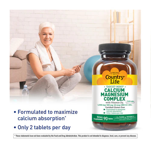 Country Life CALCIUM/MAGNESIUM + VITAMIN D 90 Tablet