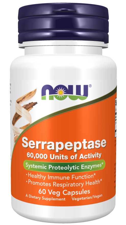 Now SERRAPEPTASE 60,000 SU  60 VCAPS