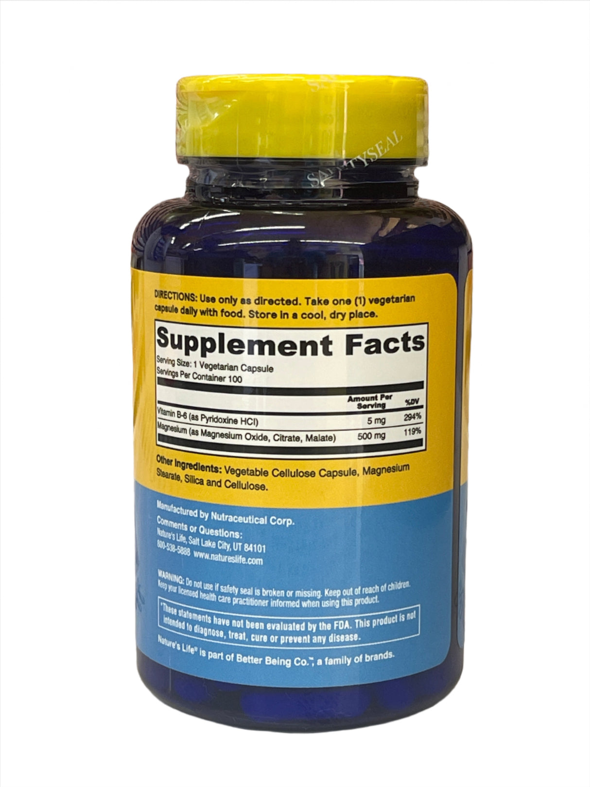 Renewing Magnesium 500 mg Plus Vitamin B-6