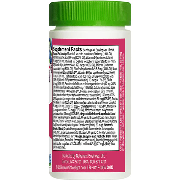 Rainbow Light HIGH POTENCY WOMEN'S ONE NON-GMO  30CT  (ORIGINAL PID: 21704)