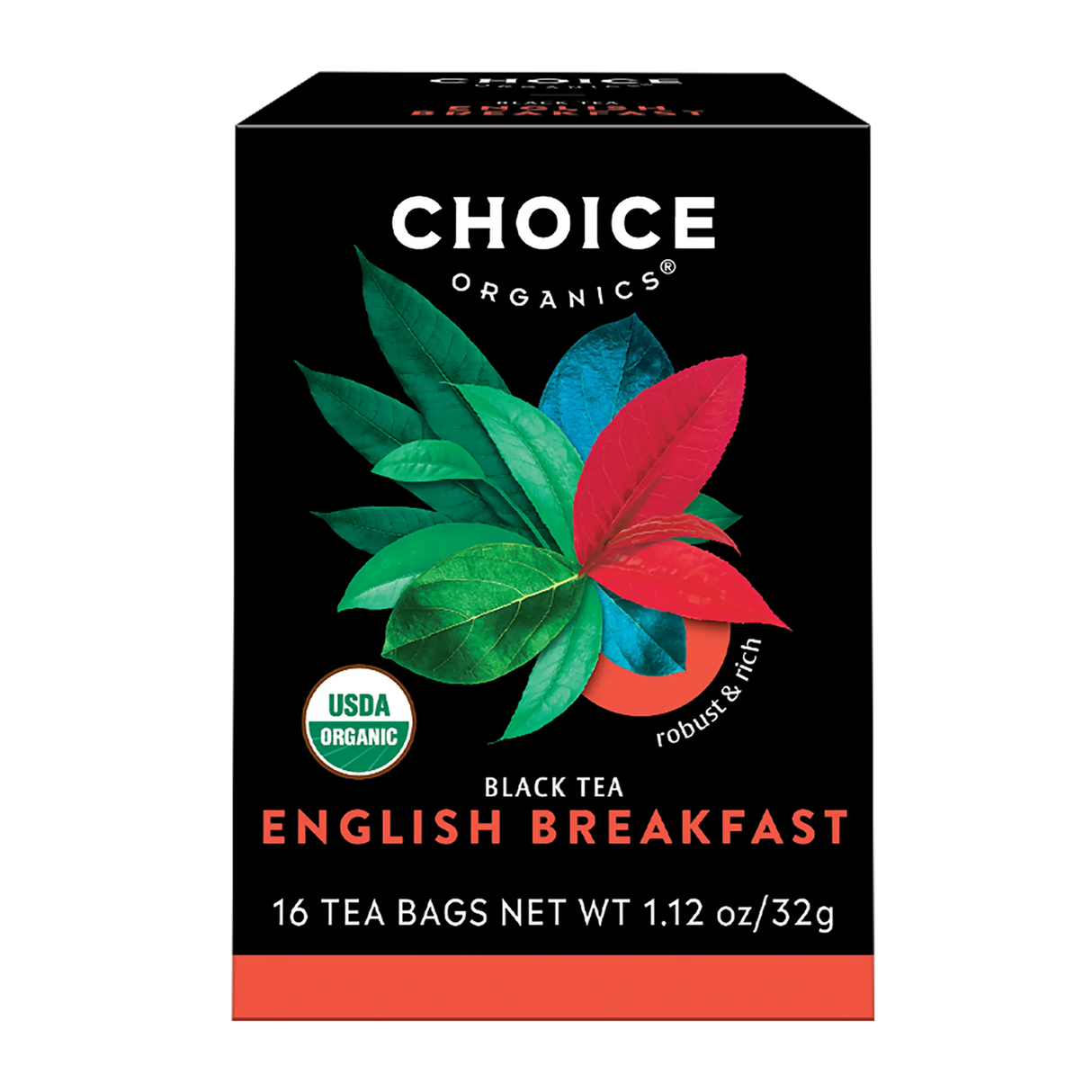 CHOICE ORGANIC TEAS English Breakfast 16 BAG