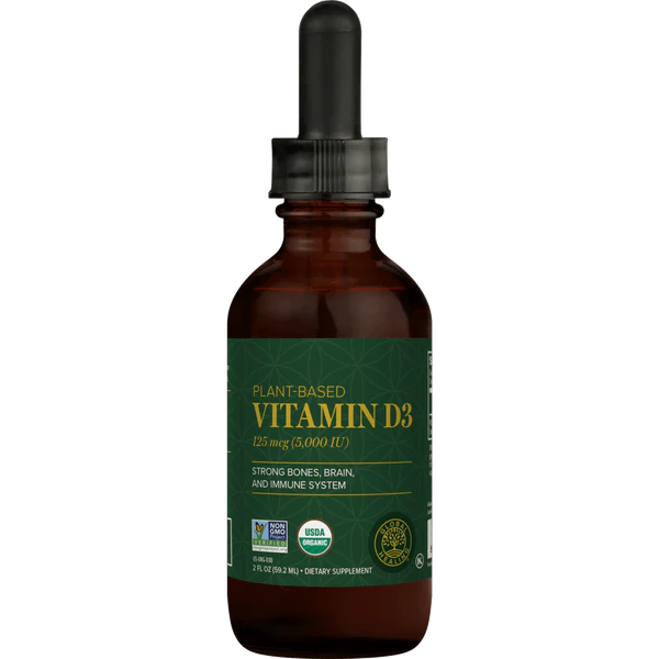 GLOBAL HEALING PLANT-BASED VITAMIN D3 2OZ