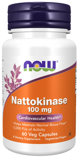 Now NATTOKINASE 100MG  60 VCAPS