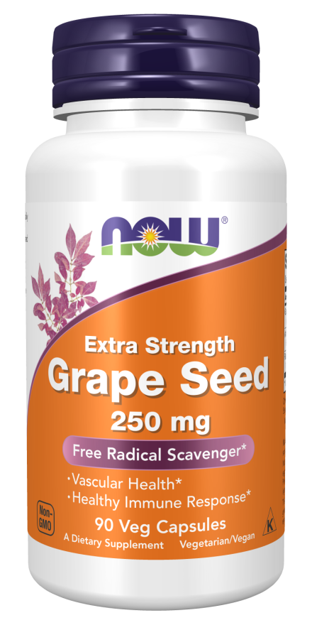 Now GRAPE SEED EXTRACT  250MG   90 VCAPS