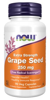 Now GRAPE SEED EXTRACT  250MG   90 VCAPS