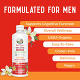 MaryRuth Organics Multivitamin for men | Sugar Free mens Multivitamin | Liquid Vitamins for men | Immune Support Supplement | Cognitive Health & Overall Wellness | Vegan | Non-GMO | 15.22 Fl Oz Vanilla Peach