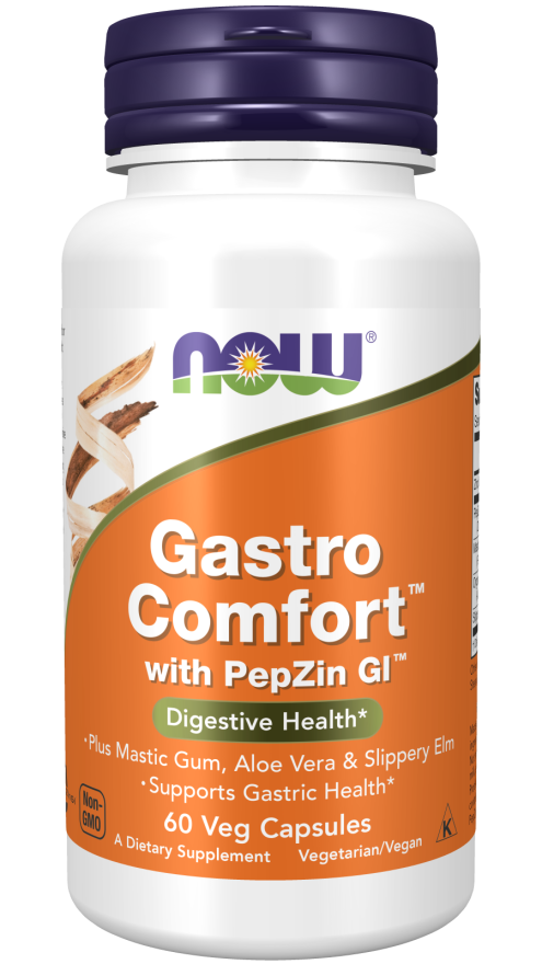 Now GASTRO COMFORT WITH PEPZIN GI  60 VCAPS