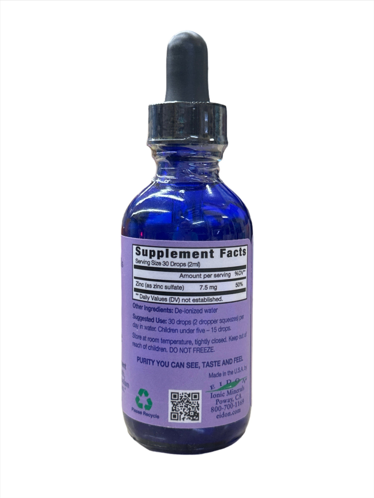 Zinc Liquid Concentrate 2 fl oz 30 Servings