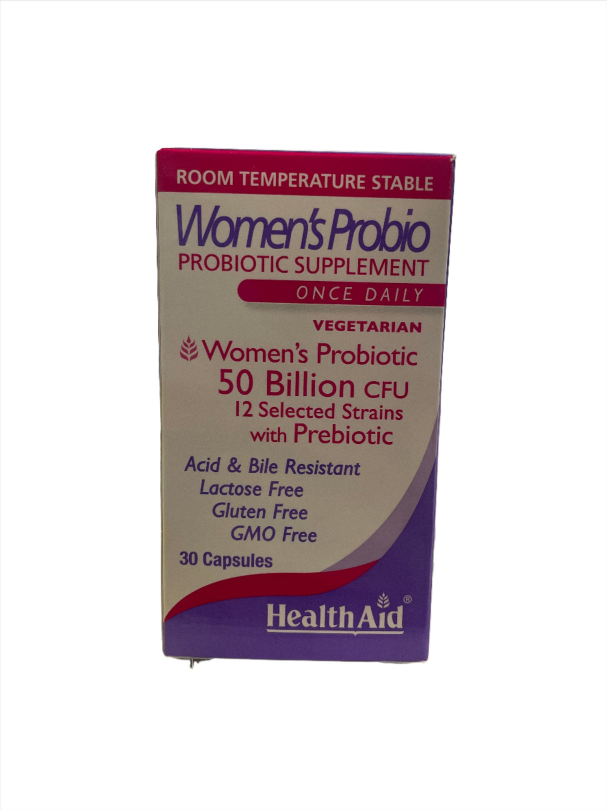 HealthAid Women's Probio Probiotic Daily Veg 30 cap 50 billion CFU 12 strains