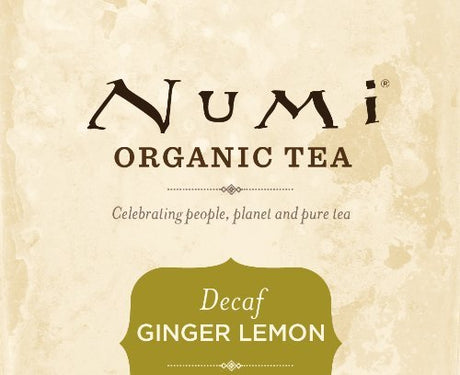 NUMI TEAS Decaf Ginger Lemon Green Tea 18 BAG