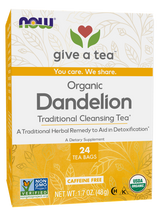 Now DANDELION ORGANIC TEA 24 BAGS