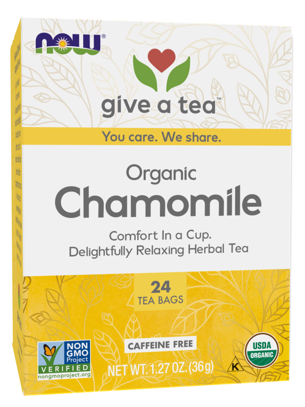 Now CHAMOMILE TEA BAGS ORGANIC  24 BAGS