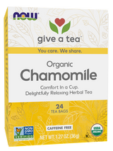 Now CHAMOMILE TEA BAGS ORGANIC  24 BAGS