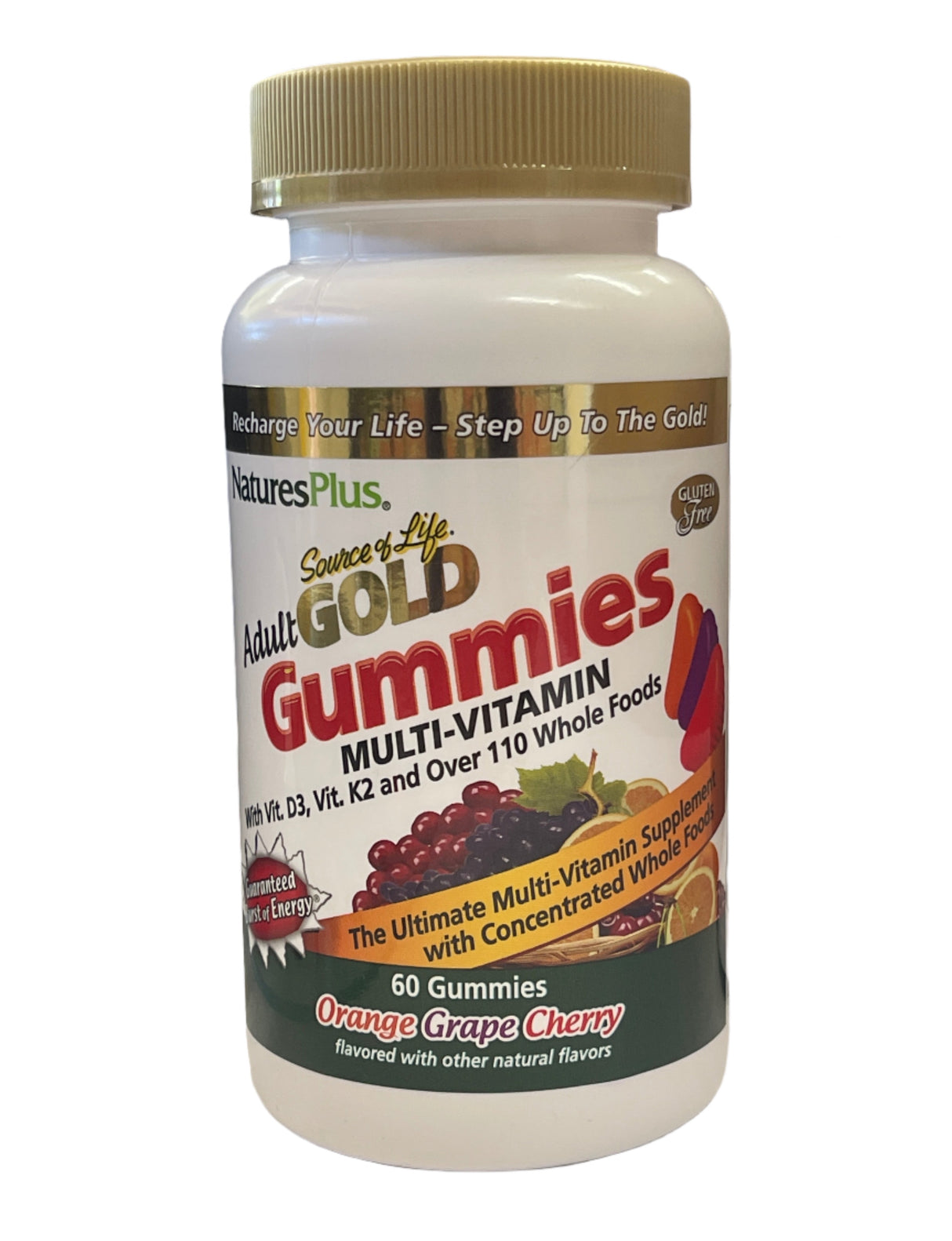 DISCONTINUED BY MANUFACTURER - Source Of Life Adult GOLD Gummies ORANGE GRAPE CHERRY