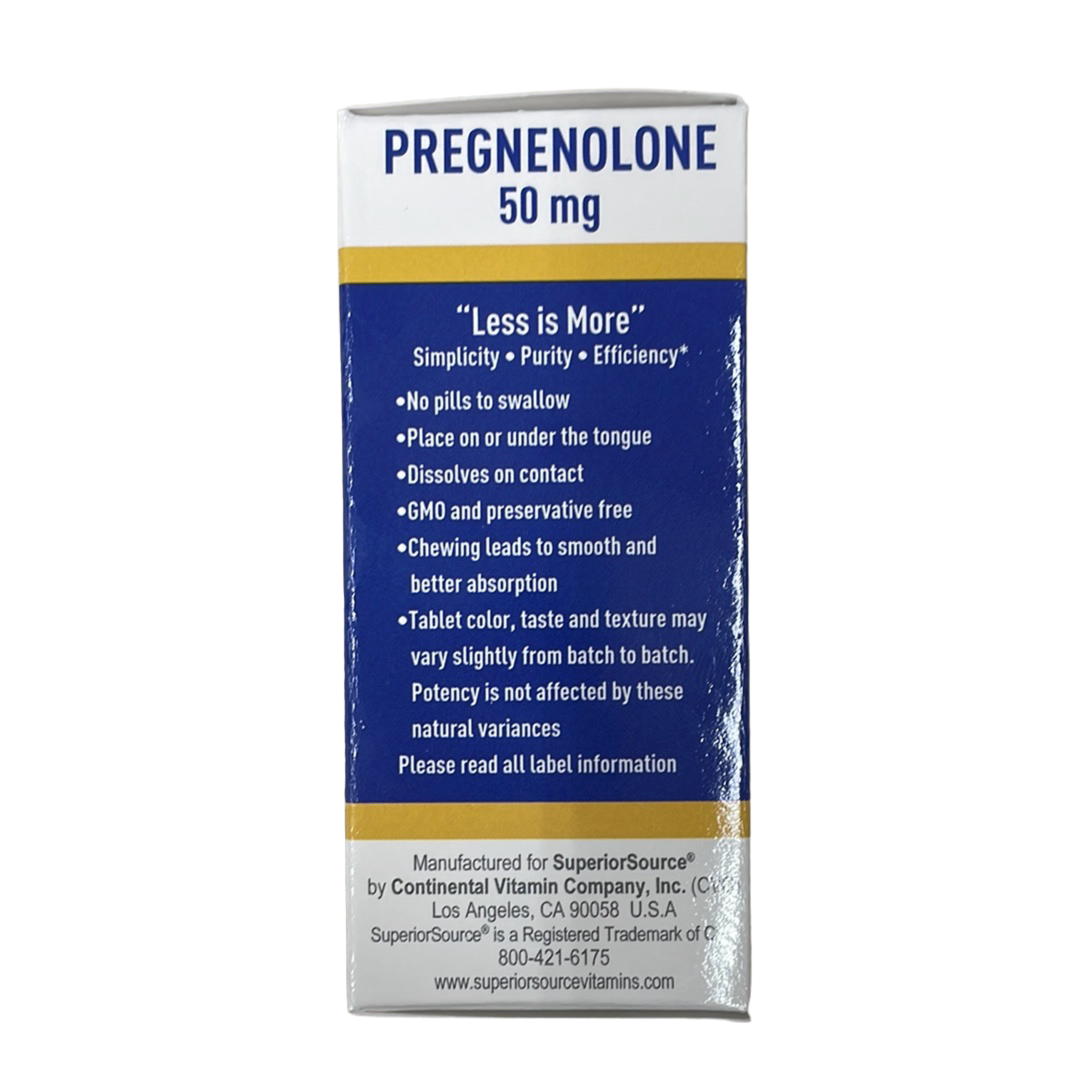 Pregnenolone 50 mg Instant Dissolve Tablets