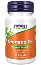 Now OREGANO OIL ENTERIC 90 SGELS