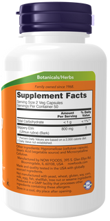 Now SLIPPERY ELM 400mg  100 VCAPS