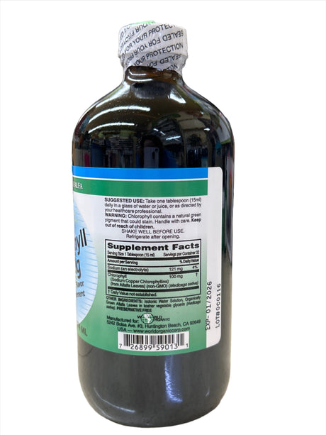 Liquid Chlorophyll 100 mg 16 fl oz