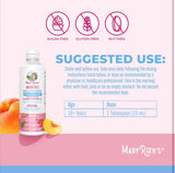 Mary Ruth’s Women's Peach - Multivitamin + Lustriva Hair Growth Liposomal | Biotin | Vitamin D| B Vitamins | Clinically Tested for Thicker Hair, Wrinkles, Fine Lines, Skin Care | Ages 18+ | Hair Vitamins | 15 Fl Oz