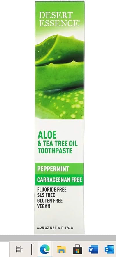 Desert Essence ALOE TEA TREE TOOTHPASTE 6 Paste