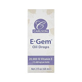 CARLSON E GEM OIL DROPS 20,000 IU VITAMIN E 2 OZ