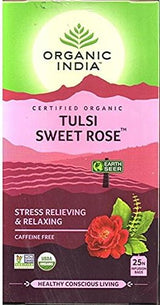 ORGANIC INDIA Tulsi Tea Sweet Rose 18 BAG