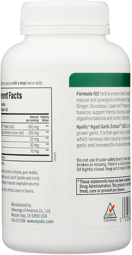 Kyolic Cleanse & Digestion Formula 102