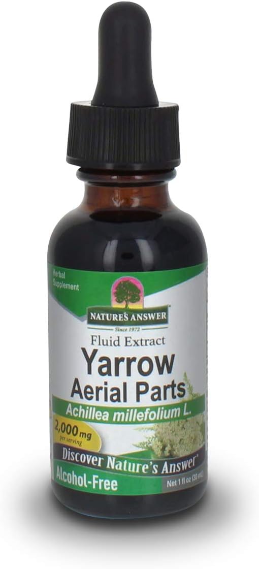 Nature’s Answer, Yarrow Flowers Alcohol Free Extract, 1 Oz