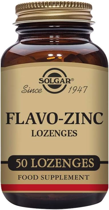 Solgar Flavo-Zinc Zinc Lozenge Natural Lemon Lime Flavored