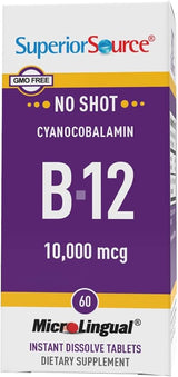 Superior Source Cyanocobalamin B-12 10,000 mcg