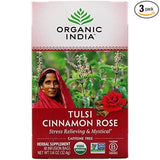 ORGANIC INDIA Tulsi Tea Cinnamon Rose 18 BAG