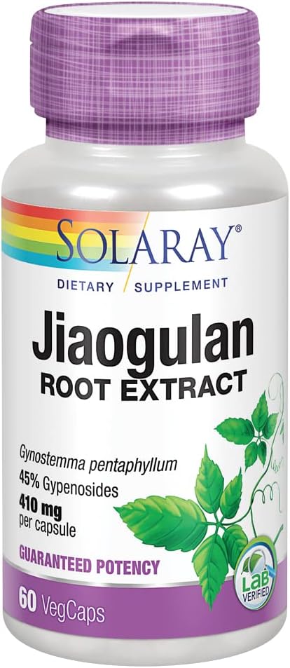 Solaray Vital Extracts Jiaogulan 60CT 820MG Veg Capsule