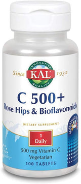 Kal C 500+ Rose Hips & Bioflav SR 100CT  Tablet