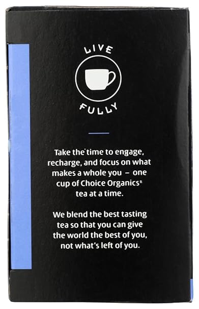 CHOICE ORGANIC TEAS Decaffeinated Earl Grey 16 BAG