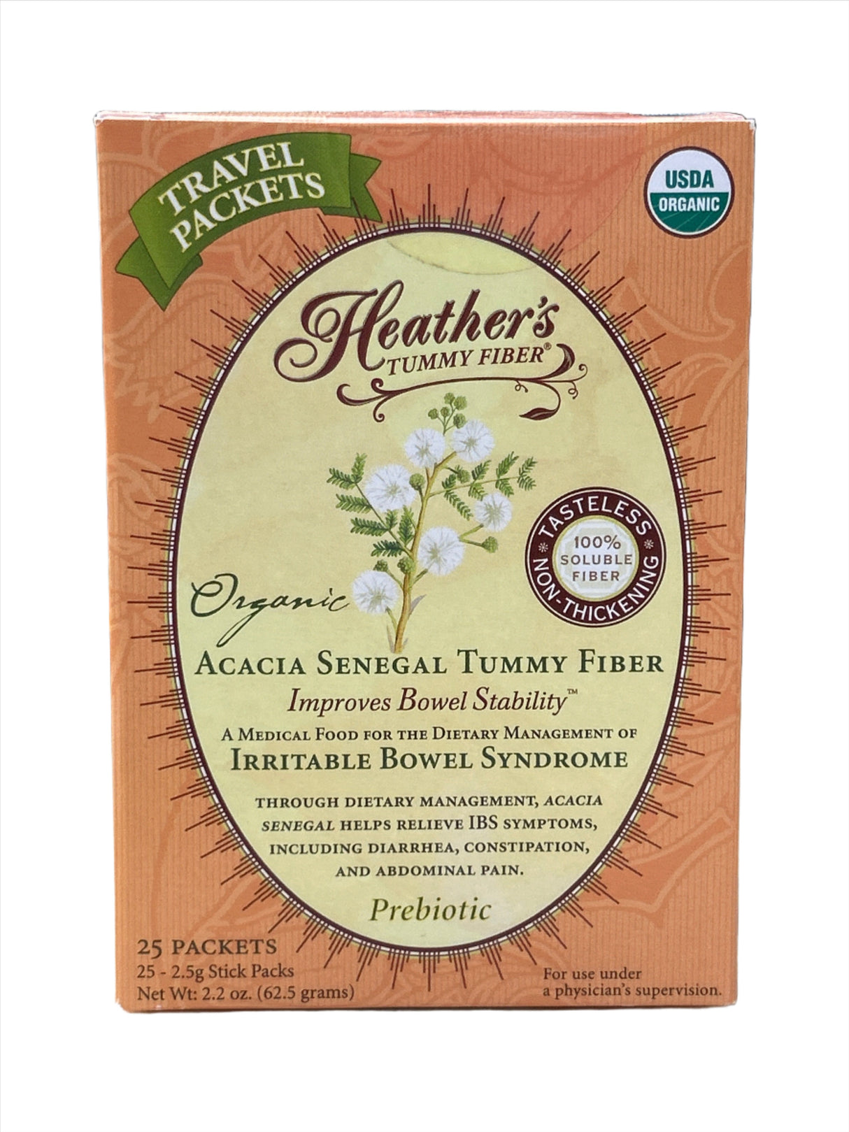 Acacia Senegal Tummy Fiber Prebiotic IBS 25 Packets