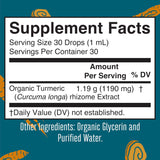 MaryRuth Organics Turmeric Curcumin Liquid Drops Sugar Free | USDA Organic | Organic Turmeric Supplement | Joint Support Supplement | Liver Support | Non-GMO | Gluten Free | Vegan | 1 Fl Oz