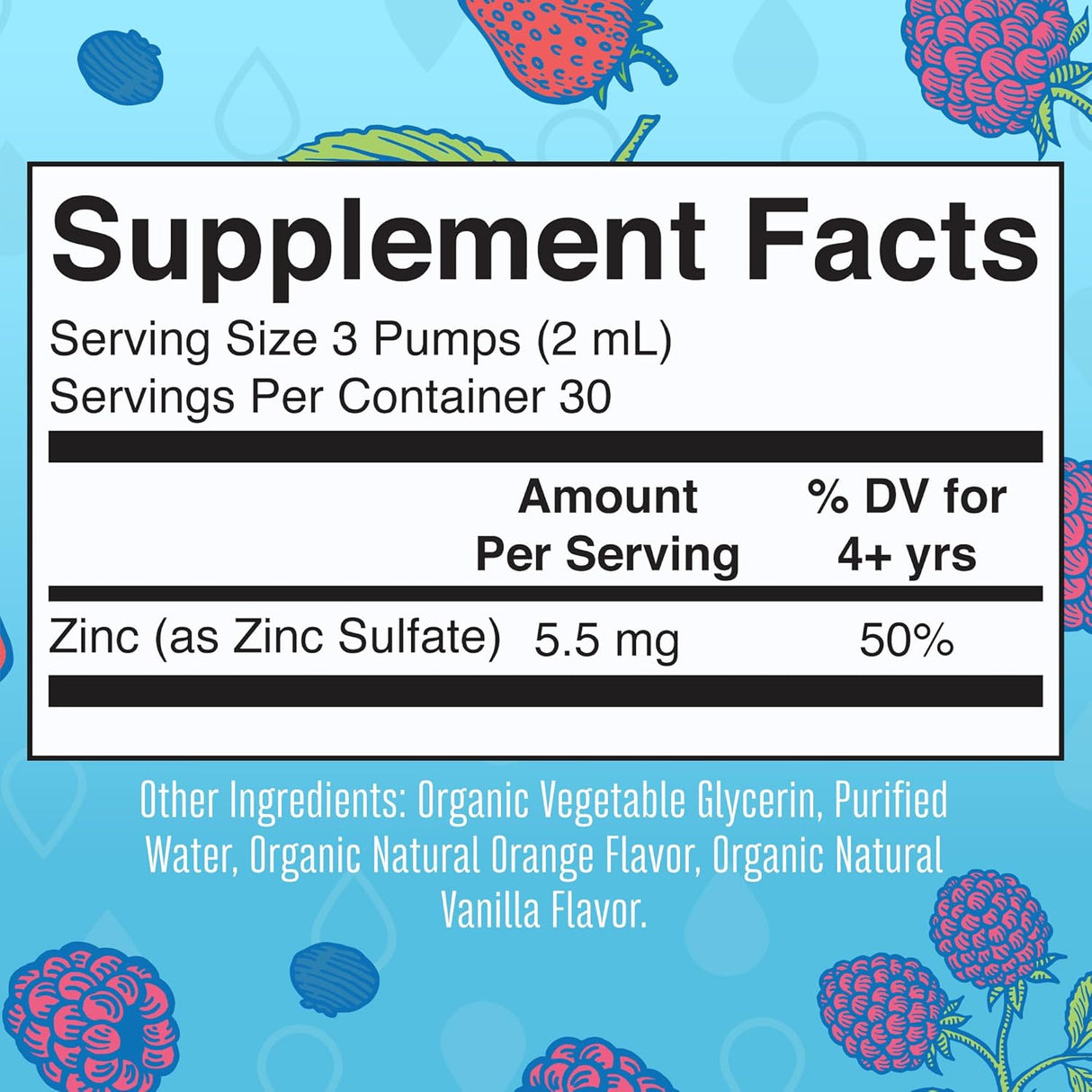 MaryRuth Organics Zinc Supplements for Immune Support, Liquid Zinc Supplement, Immune Support Supplement for Kids, Ages 4-13, Zinc Sulfate, Vegan, USDA Organic, Glycerin Based, 2 Fl Oz