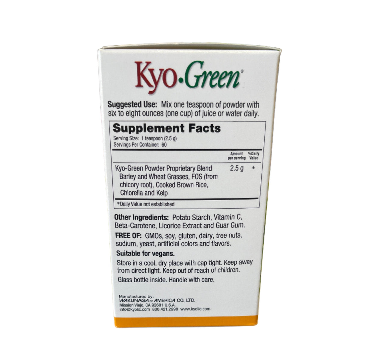 Wakunaga Kyo- Green Greens Blend Energy  Powder 5.3oz