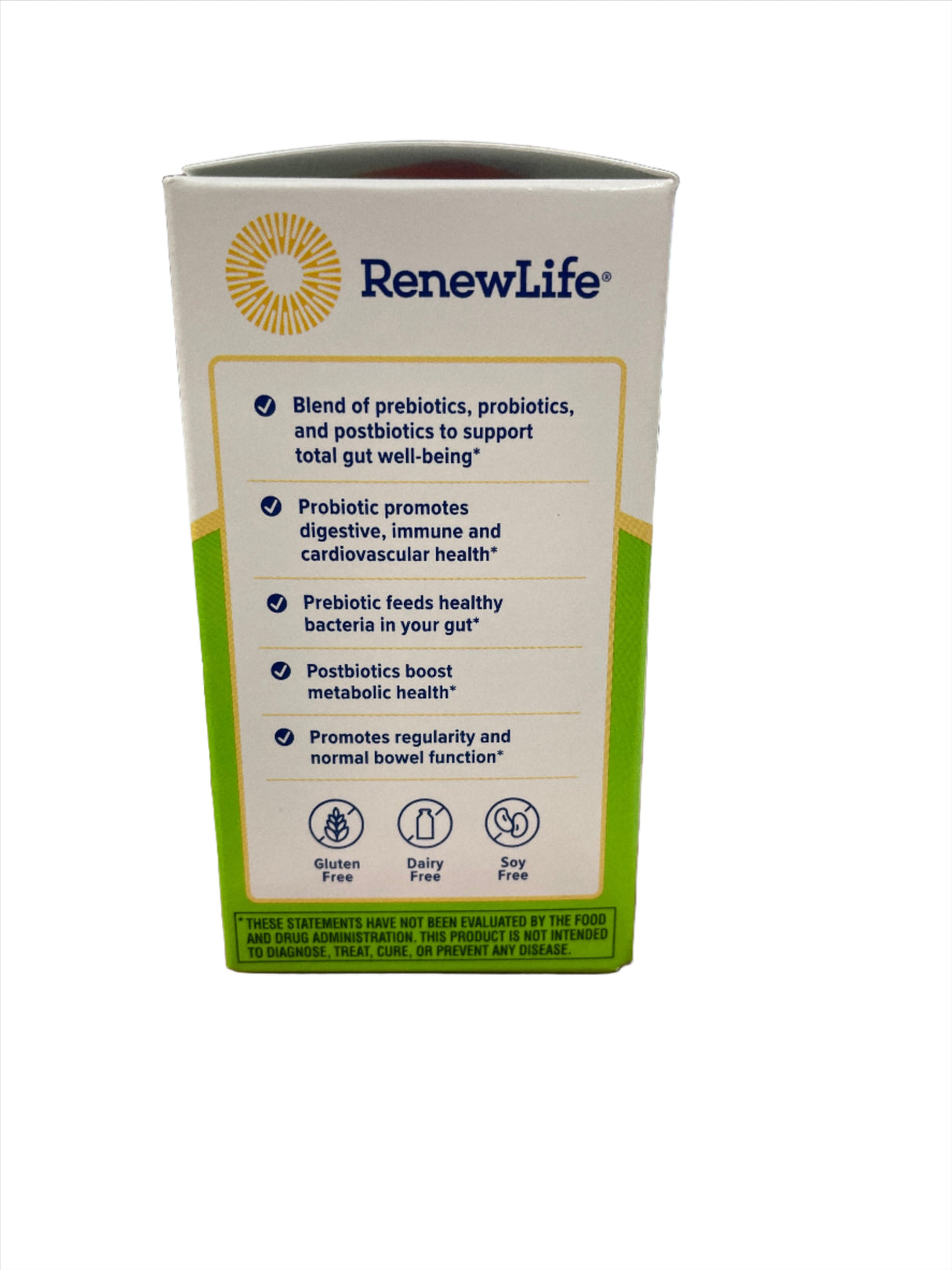 RenewLife Metabolic Boost Pre + Pro + Postbiotic 30 Veg Capsules