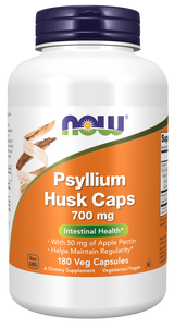 Now  PSYLLIUM HUSK 700mg + PECTIN  180 VCAPS