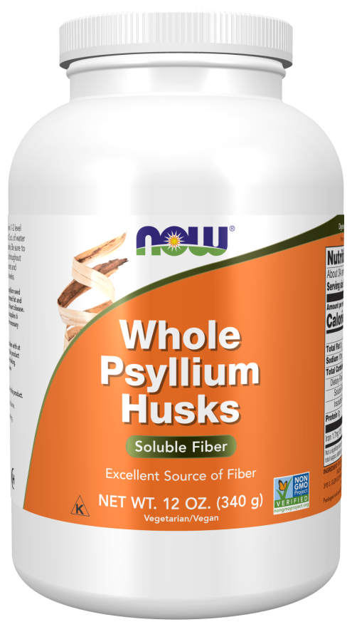 Now PSYLLIUM HUSK WHOLE  12 OZ