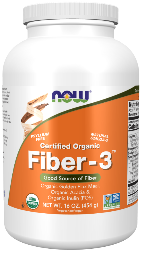 Now FIBER-3 ORGANIC 16 OZ