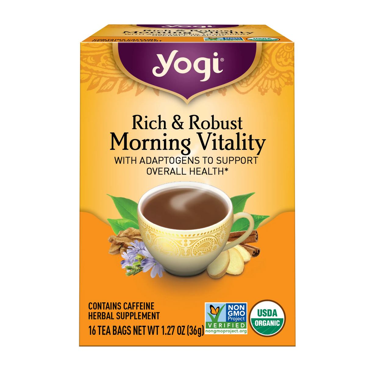 YOGI TEA Yogi Tea Rich and Robust Morning Vitality 16 BAG