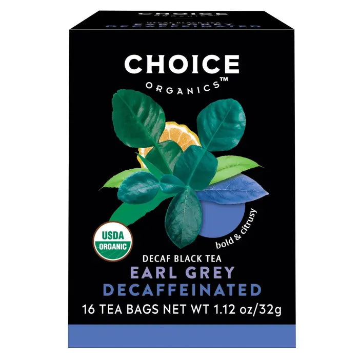 CHOICE ORGANIC TEAS Decaffeinated Earl Grey 16 BAG