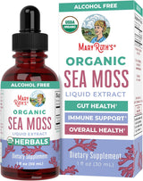 MaryRuth Organics Irish Sea Moss Liquid Drops | Sugar Free | SeaMoss for Gut Health and Immune Support | Formulated for Adults & Kids Ages 14+ | Unflavored | Vegan | USDA Organic| Non-GMO | 1 Fl Oz |