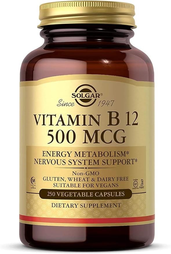 Solgar Vitamin B12 500 mcg Vegetable Capsules 250V cap