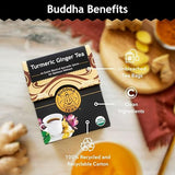 BUDDHA TEAS Organic Turmeric Ginger Tea 18 BAG