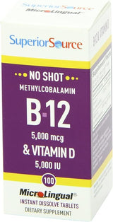 Methylcobalamin B-12 5,000 mcg & Vitamin D3 5,000 iu