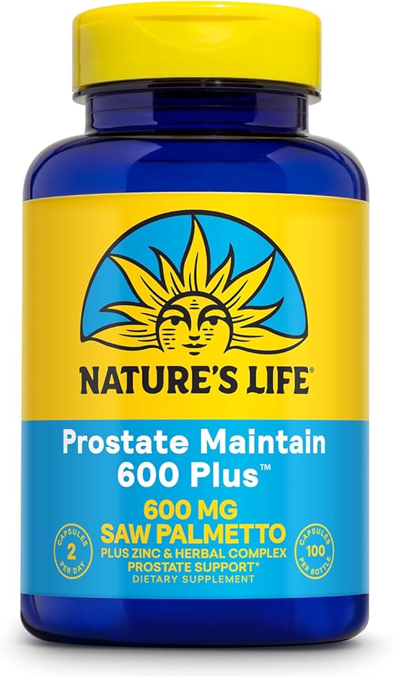 Natures Life Prostate Maintain 600 Plus 100ct 600mg